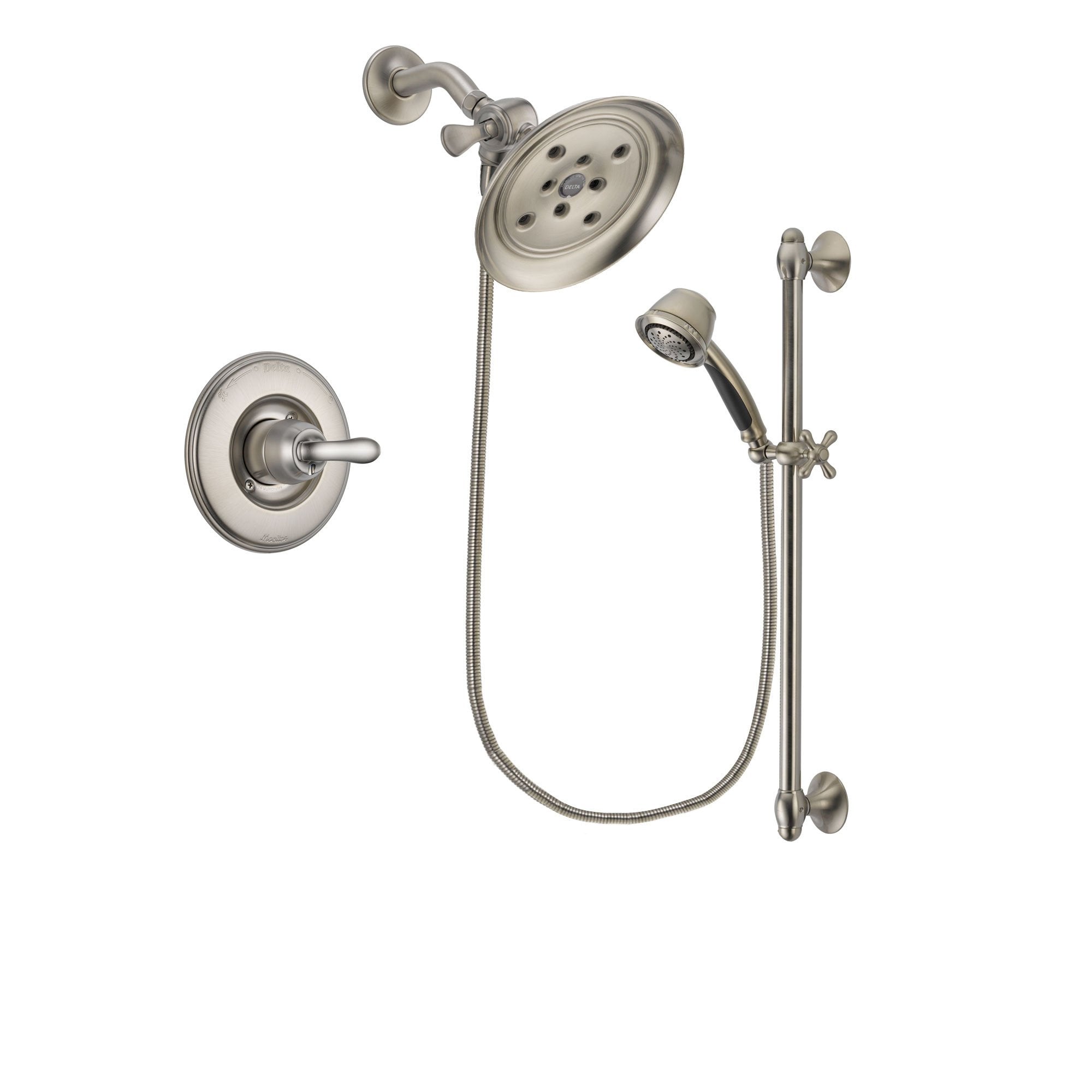 Delta Linden Stainless Steel Finish Shower Faucet System w/ Hand Spray DSP1328V