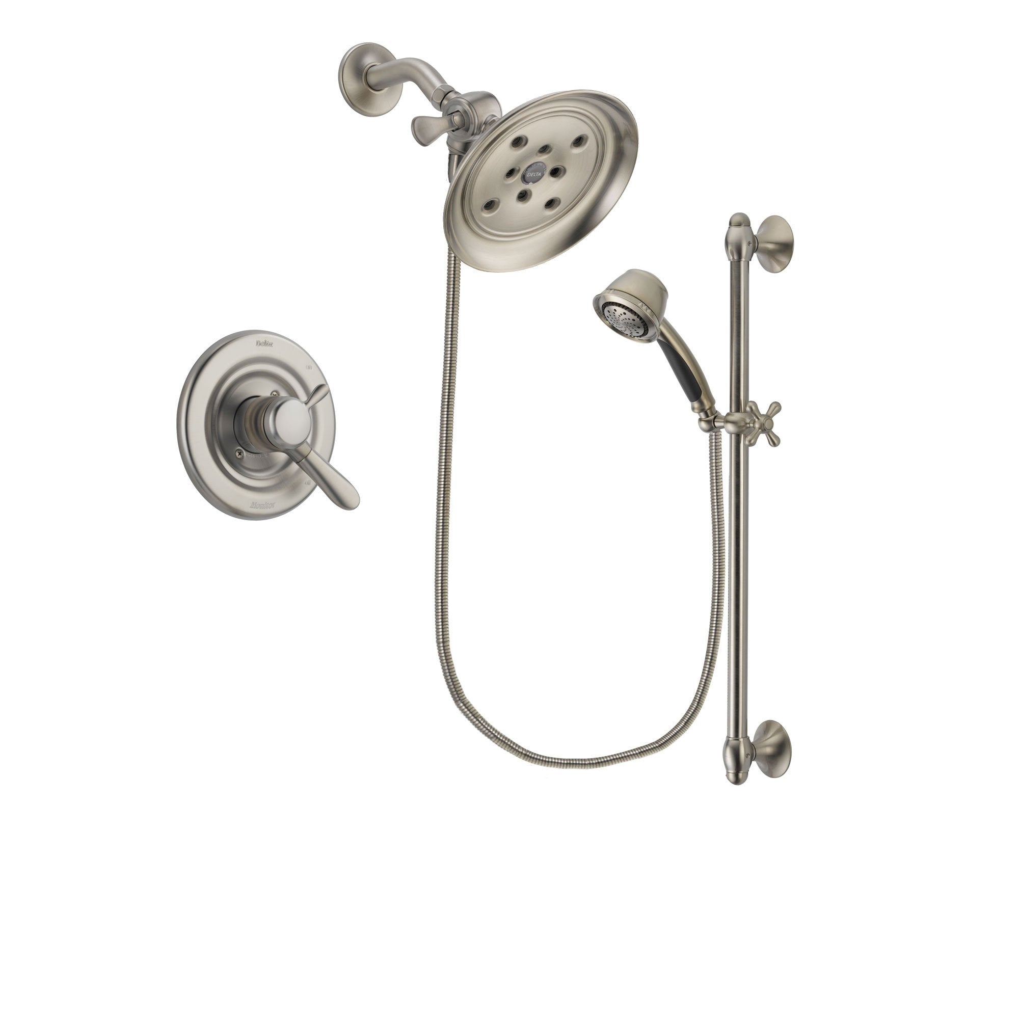 Delta Lahara Stainless Steel Finish Shower Faucet System w/ Hand Spray DSP1330V