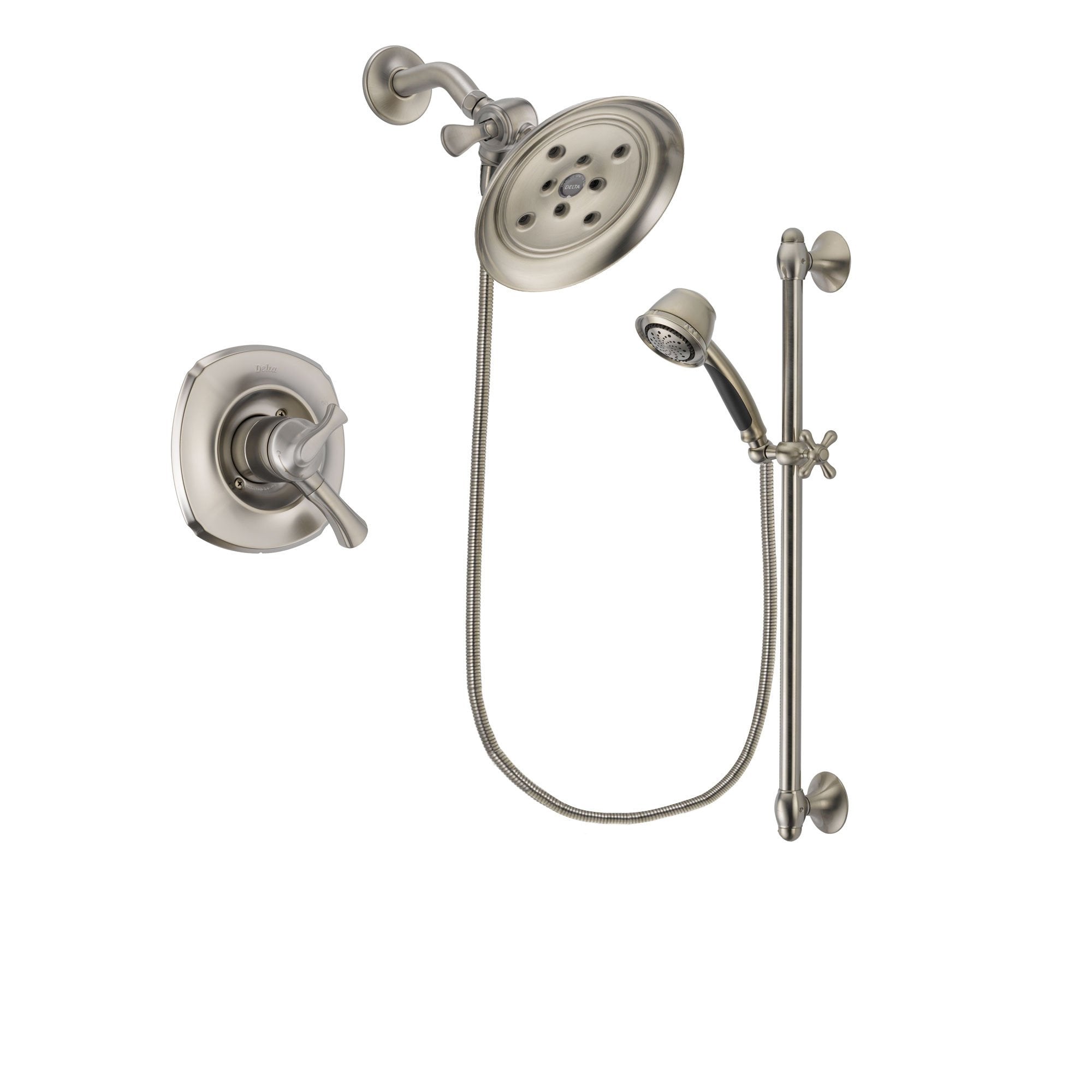 Delta Addison Stainless Steel Finish Shower Faucet System w/Hand Shower DSP1338V