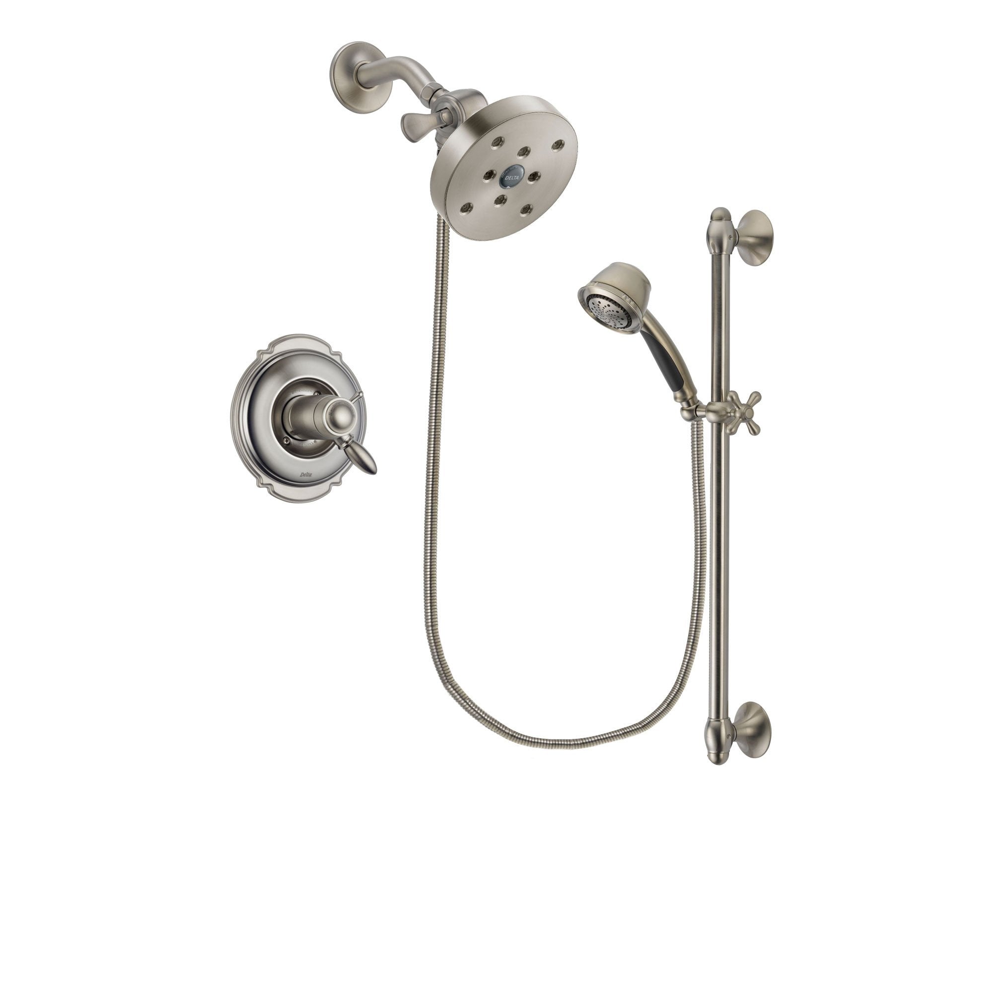 Delta Victorian Stainless Steel Finish Shower System With Hand Shower   DSP1346V 