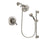 Delta Addison Stainless Steel Finish Thermostatic Shower Faucet System Package with 5-1/2 inch Shower Head and 5-Spray Personal Handshower with Slide Bar Includes Rough-in Valve DSP1350V