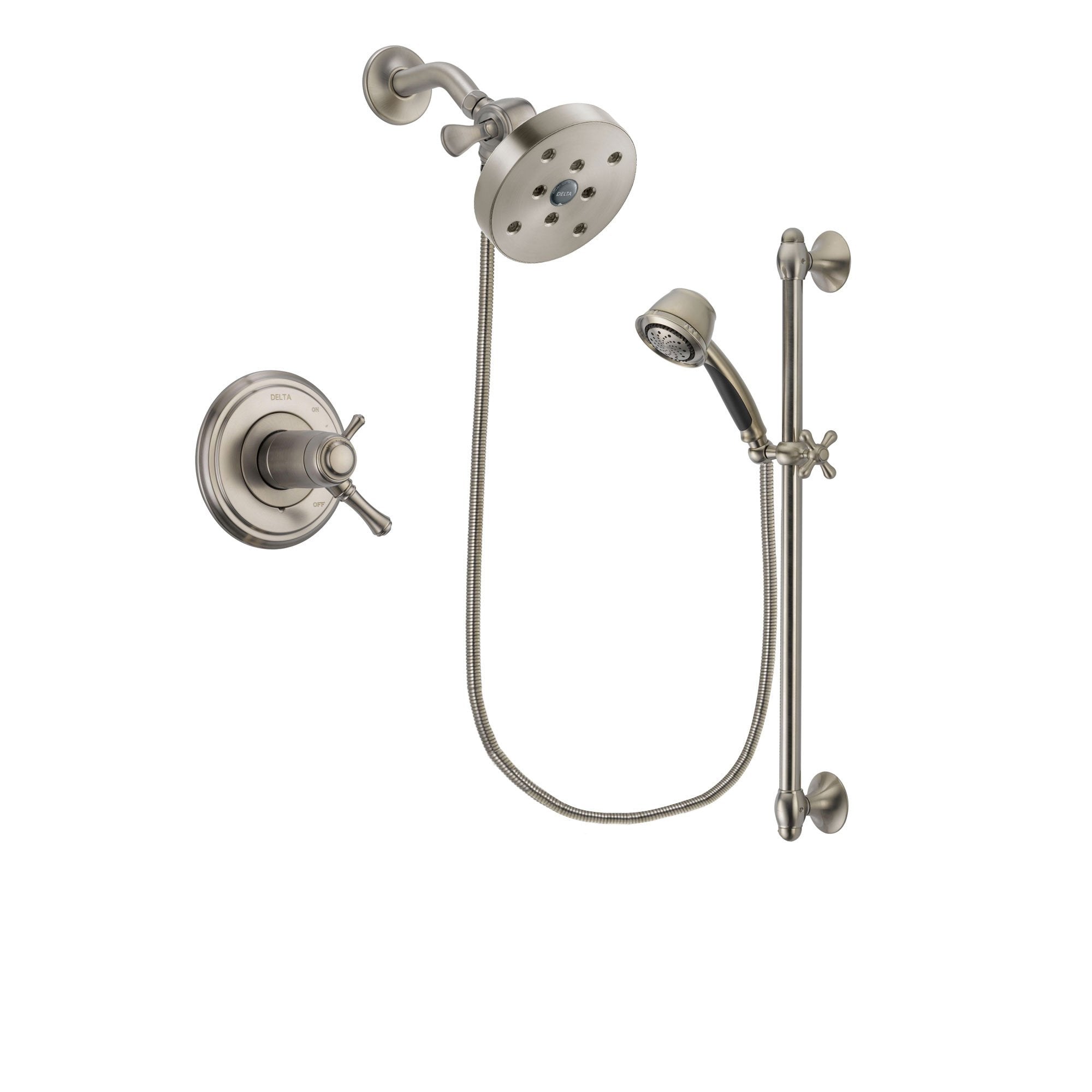 Delta Cassidy Stainless Steel Finish Shower Faucet System w/Hand Shower DSP1352V
