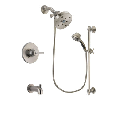 Delta Trinsic Stainless Steel Finish Tub and Shower System w/Hand Spray DSP1355V