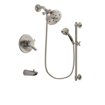 Delta Compel Stainless Steel Finish Tub and Shower System w/Hand Shower DSP1367V