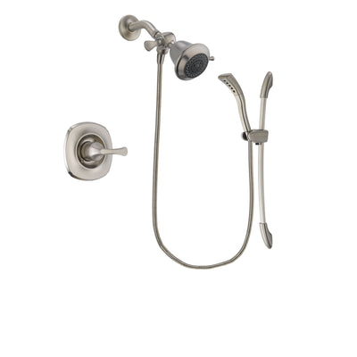 Delta Addison Stainless Steel Finish Shower Faucet System Package with Shower Head and Handshower with Slide Bar Includes Rough-in Valve DSP1394V