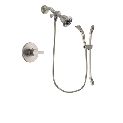 Delta Compel Stainless Steel Finish Shower Faucet System Package with Water Efficient Showerhead and Handshower with Slide Bar Includes Rough-in Valve DSP1426V