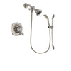 Delta Addison Stainless Steel Finish Dual Control Shower Faucet System Package with Water Efficient Showerhead and Handshower with Slide Bar Includes Rough-in Valve DSP1440V