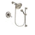 Delta Cassidy Stainless Steel Finish Dual Control Shower Faucet System Package with Large Rain Showerhead and Handshower with Slide Bar Includes Rough-in Valve DSP1478V