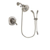 Delta Addison Stainless Steel Finish Thermostatic Shower Faucet System Package with 5-1/2 inch Shower Head and Handshower with Slide Bar Includes Rough-in Valve DSP1486V
