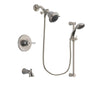 Delta Trinsic Stainless Steel Finish Tub and Shower Faucet System Package with Shower Head and Handheld Shower Spray with Slide Bar Includes Rough-in Valve and Tub Spout DSP1525V