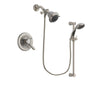 Delta Lahara Stainless Steel Finish Dual Control Shower Faucet System Package with Shower Head and Handheld Shower Spray with Slide Bar Includes Rough-in Valve DSP1534V