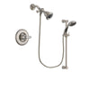 Delta Linden Stainless Steel Finish Shower Faucet System Package with Water Efficient Showerhead and Handheld Shower Spray with Slide Bar Includes Rough-in Valve DSP1566V