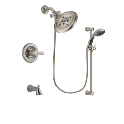 Delta Lahara Stainless Steel Finish Tub and Shower System w/Hand Shower DSP1591V