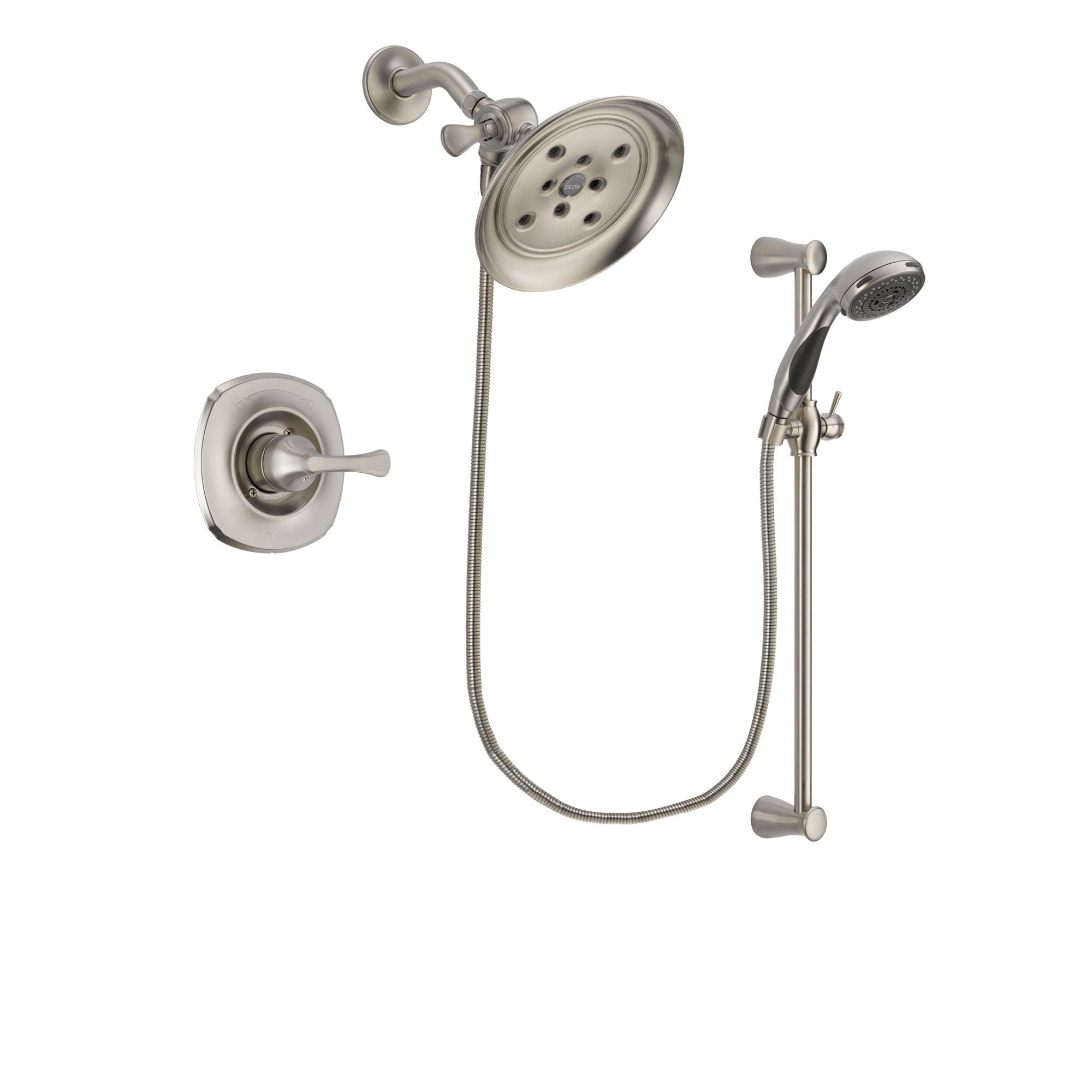 Delta Addison Stainless Steel Finish Shower Faucet System w/Hand Shower DSP1598V