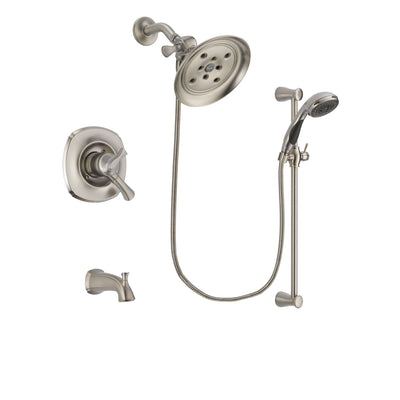 Delta Addison Stainless Steel Finish Tub and Shower System w/Hand Spray DSP1609V