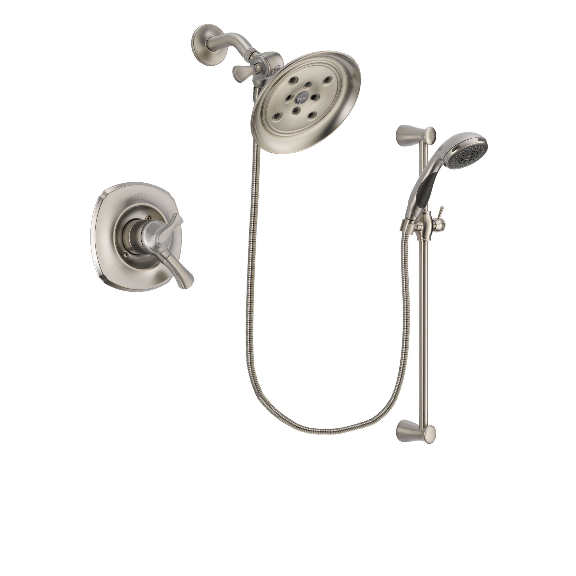 Delta Addison Stainless Steel Finish Shower Faucet System w/Hand Shower DSP1610V