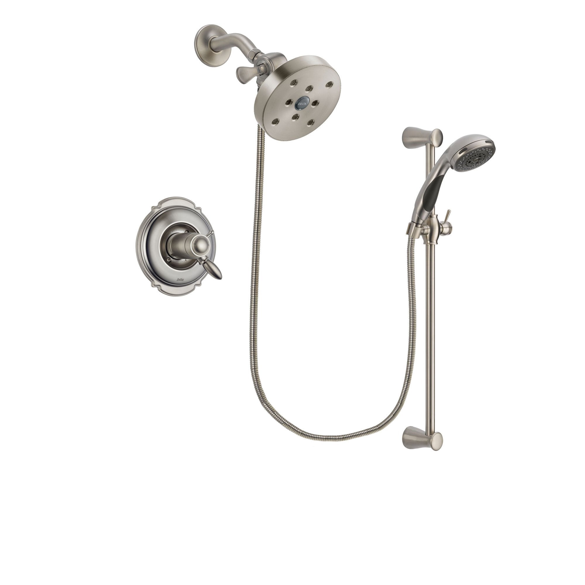 Delta Victorian Stainless Steel Finish Shower System with Hand Shower DSP1618V