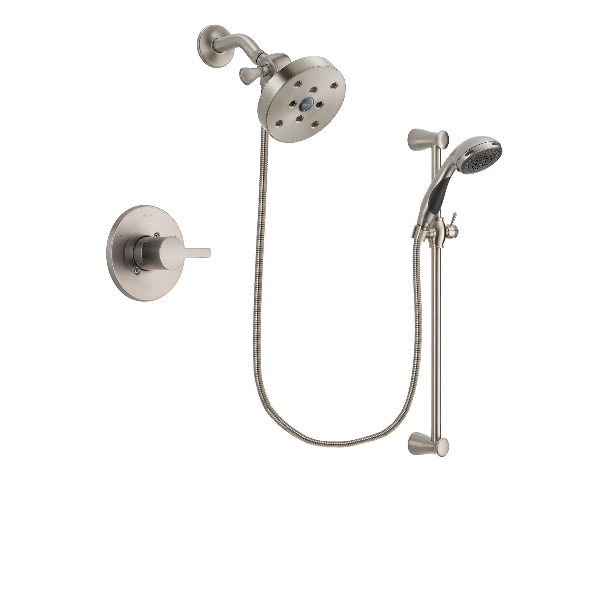 Delta Compel Stainless Steel Finish Shower Faucet System w/ Hand Spray DSP1630V