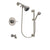 Delta Trinsic Stainless Steel Finish Tub and Shower Faucet System Package with Shower Head and 7-Spray Handheld Shower with Slide Bar Includes Rough-in Valve and Tub Spout DSP1661V