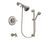 Delta Linden Stainless Steel Finish Tub and Shower Faucet System Package with Shower Head and 7-Spray Handheld Shower with Slide Bar Includes Rough-in Valve and Tub Spout DSP1667V