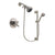 Delta Trinsic Stainless Steel Finish Dual Control Shower Faucet System Package with Shower Head and 7-Spray Handheld Shower with Slide Bar Includes Rough-in Valve DSP1672V
