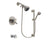 Delta Compel Stainless Steel Finish Dual Control Tub and Shower Faucet System Package with Shower Head and 7-Spray Handheld Shower with Slide Bar Includes Rough-in Valve and Tub Spout DSP1673V
