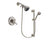 Delta Cassidy Stainless Steel Finish Dual Control Shower Faucet System Package with Shower Head and 7-Spray Handheld Shower with Slide Bar Includes Rough-in Valve DSP1682V