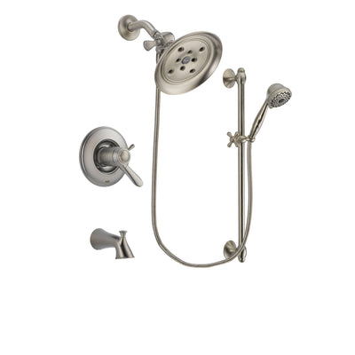 Delta Lahara Stainless Steel Finish Tub and Shower System w/Hand Shower DSP1717V