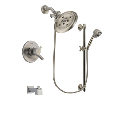 Delta Compel Stainless Steel Finish Tub and Shower System w/Hand Shower DSP1741V