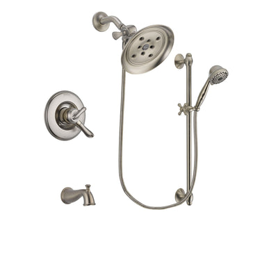 Delta Linden Stainless Steel Finish Tub and Shower System w/Hand Shower DSP1747V