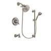 Delta Victorian Stainless Steel Finish Tub & Shower System w/Hand Spray DSP1753V