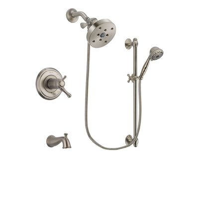 Delta Cassidy Stainless Steel Finish Tub and Shower System w/Hand Spray DSP1759V