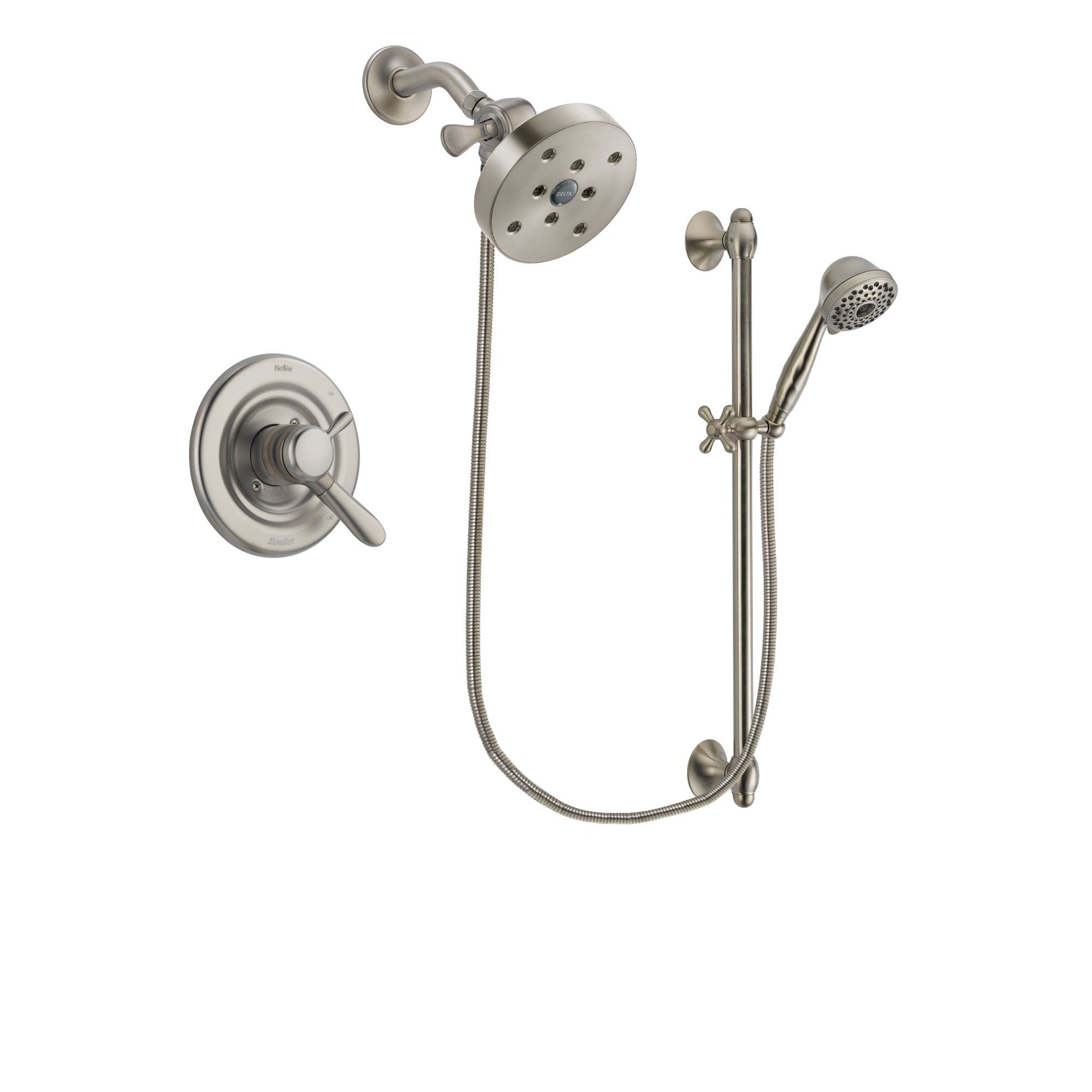 Delta Lahara Stainless Steel Finish Shower Faucet System w/ Hand Spray DSP1772V