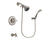 Delta Linden Stainless Steel Finish Tub and Shower Faucet System Package with Shower Head and Wall Mounted Handshower Includes Rough-in Valve and Tub Spout DSP1803V