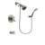 Delta Compel Stainless Steel Finish Dual Control Tub and Shower Faucet System Package with Shower Head and Wall Mounted Handshower Includes Rough-in Valve and Tub Spout DSP1809V