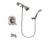 Delta Addison Stainless Steel Finish Dual Control Tub and Shower Faucet System Package with Water Efficient Showerhead and Wall Mounted Handshower Includes Rough-in Valve and Tub Spout DSP1847V