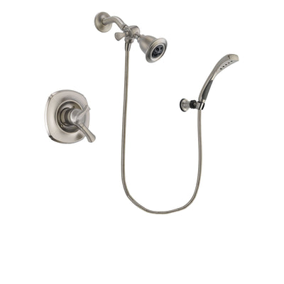 Delta Addison Stainless Steel Finish Dual Control Shower Faucet System Package with Water Efficient Showerhead and Wall Mounted Handshower Includes Rough-in Valve DSP1848V