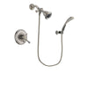 Delta Cassidy Stainless Steel Finish Dual Control Shower Faucet System Package with Water Efficient Showerhead and Wall Mounted Handshower Includes Rough-in Valve DSP1852V