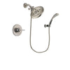 Delta Trinsic Stainless Steel Finish Shower Faucet System Package with Large Rain Showerhead and Wall Mounted Handshower Includes Rough-in Valve DSP1866V