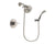 Delta Compel Stainless Steel Finish Shower Faucet System Package with 5-1/2 inch Shower Head and Wall Mounted Handshower Includes Rough-in Valve DSP1902V