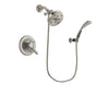 Delta Lahara Stainless Steel Finish Dual Control Shower Faucet System Package with 5-1/2 inch Shower Head and Wall Mounted Handshower Includes Rough-in Valve DSP1908V