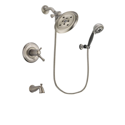 Delta Cassidy Stainless Steel Finish Tub and Shower System w/Hand Spray DSP1997V