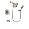 Delta Lahara Stainless Steel Finish Tub and Shower System w/Hand Shower DSP2009V