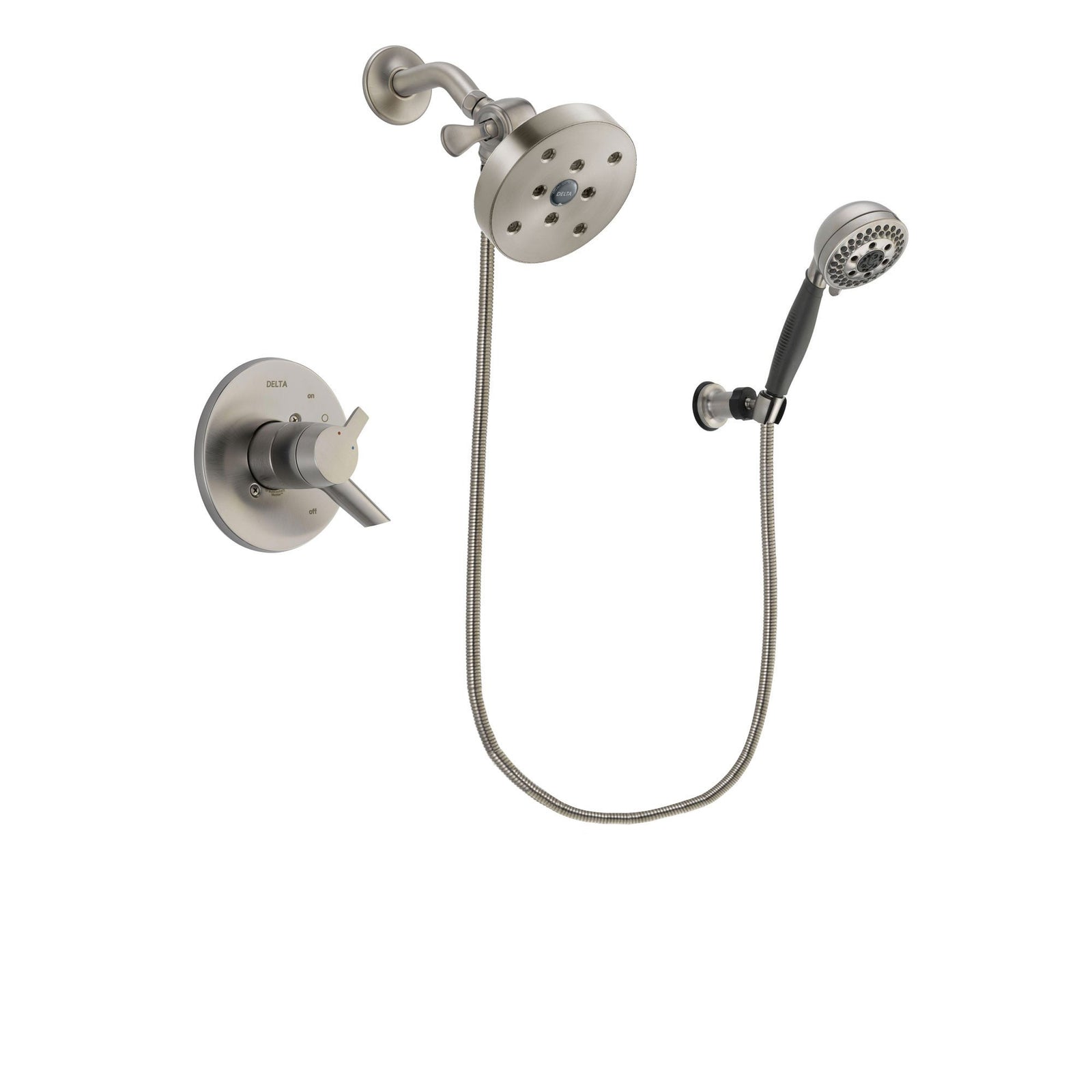 Delta Compel Stainless Steel Finish Shower Faucet System w/ Hand Spray DSP2048V