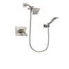 Delta Vero Stainless Steel Finish Thermostatic Shower Faucet System Package with Square Showerhead and Modern Wall Mount Handheld Shower Spray Includes Rough-in Valve DSP2060V