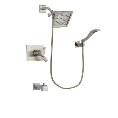 Delta Vero Stainless Steel Finish Tub and Shower System with Hand Spray DSP2077V