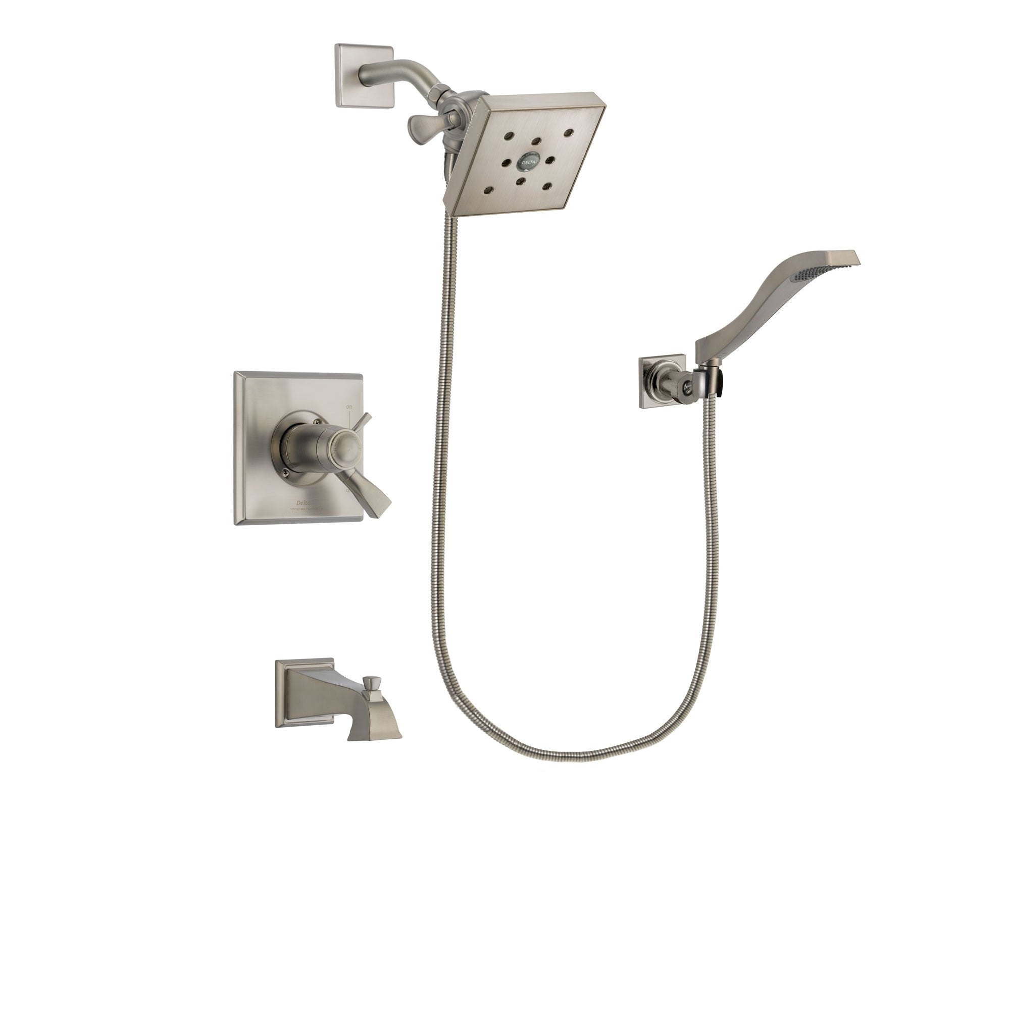 Delta Dryden Stainless Steel Finish Tub and Shower System w/Hand Shower DSP2093V