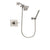 Delta Vero Stainless Steel Finish Shower Faucet System Package with Square Showerhead and Modern Handheld Shower Spray Includes Rough-in Valve DSP2120V