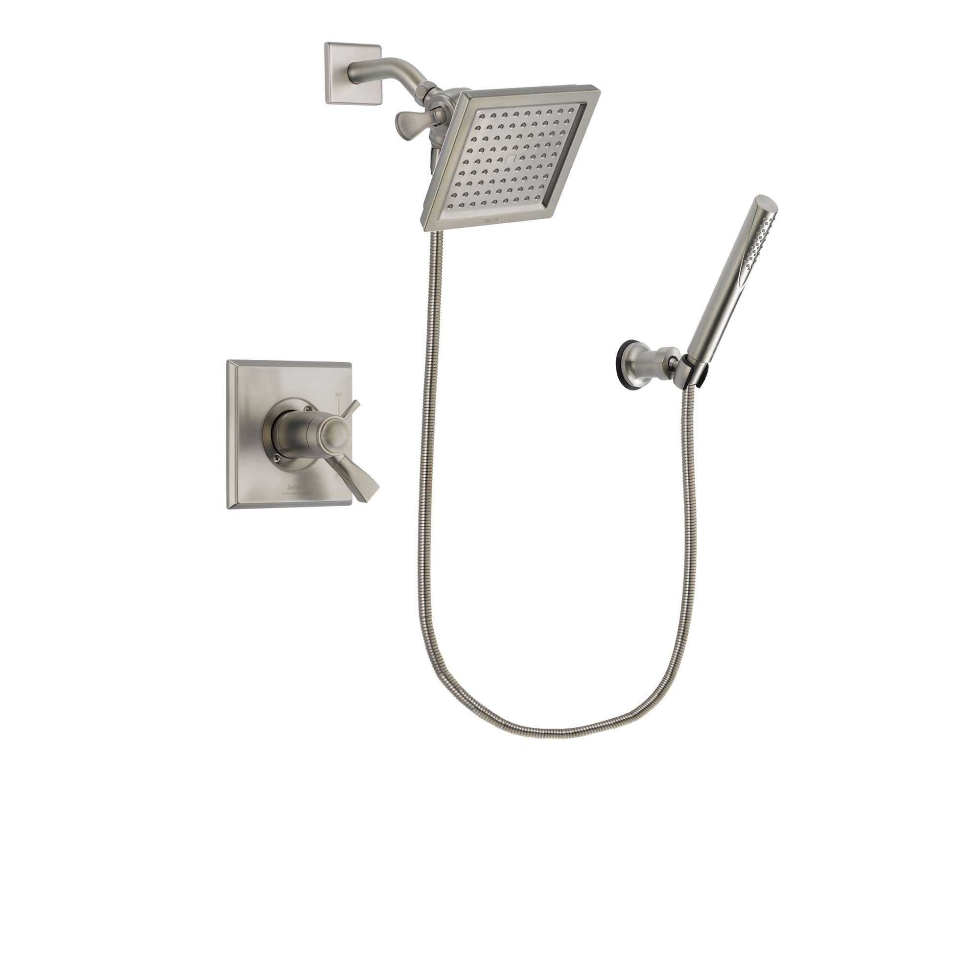 Delta Dryden Stainless Steel Finish Shower Faucet System w/ Hand Spray DSP2130V