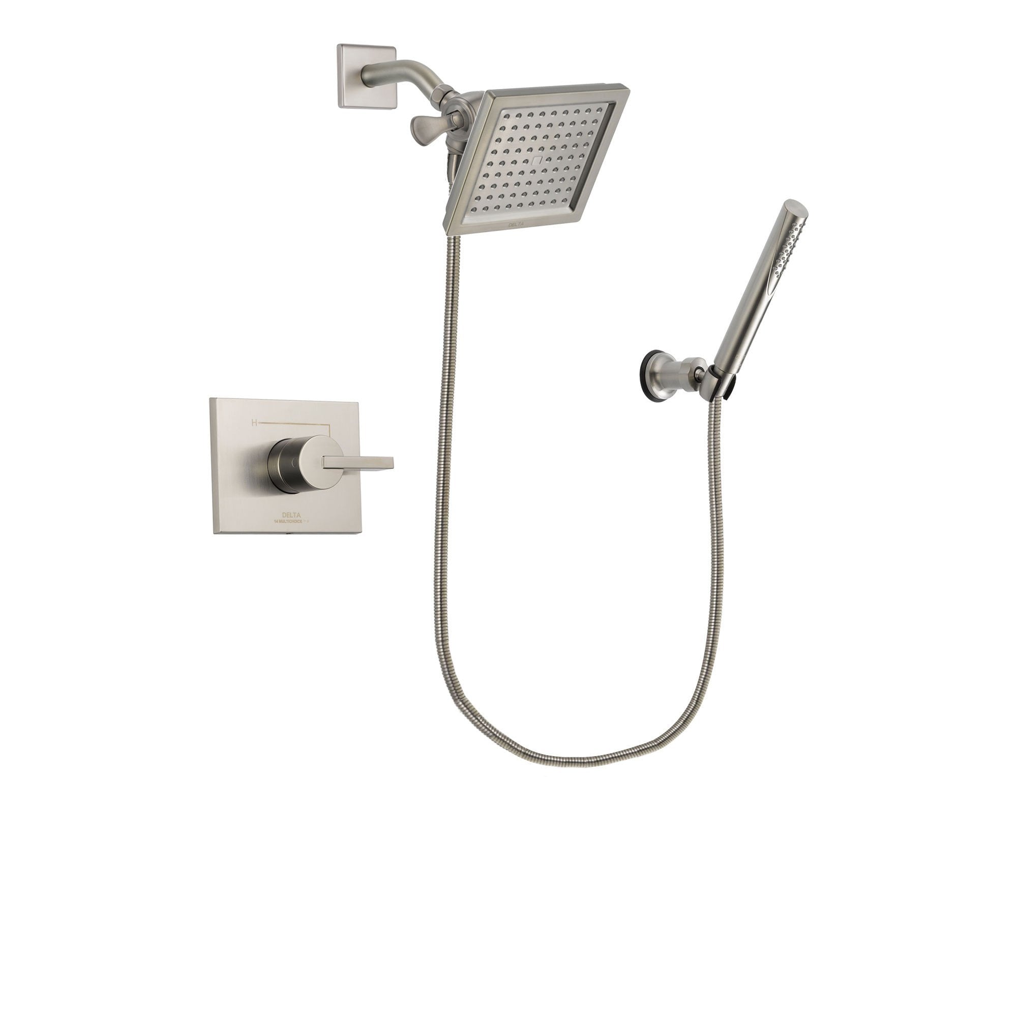 Delta Vero Stainless Steel Finish Shower Faucet System with Hand Shower DSP2138V